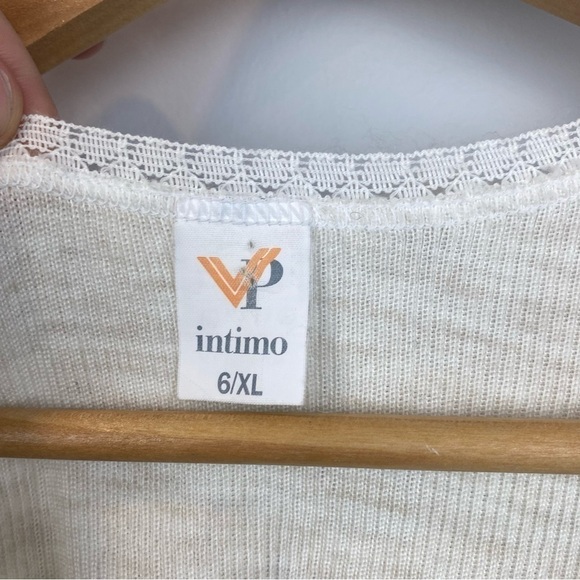 INTIMO • Italian Wool Blend Cottage Core Sleeveless Knit Dress - Picture 7 of 9